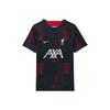 Liverpool FC Academy Pro Gradient Letter Crew Neck Casual Short Sleeve Football Shirt Men Tops Black FZ4049-688