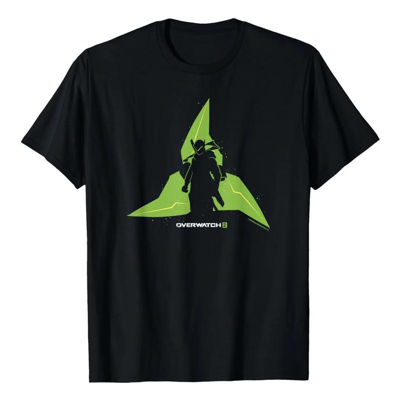 Camiseta Genji Cyborg Ninja Center De Overwatch 2 Con Icono S