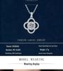 S925 Sterling Silver Four-Leaf Clover Necklace with Moissanite Pendant for Women - Colorfast Clavicle Chain, 1 Carat.