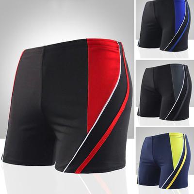 Patchwork-Farbe, innerer Kordelzug, Badeshorts mit Futter, mittlerer Bund, feine Nähte, für Herren und Erwachsene, Badeshorts mit heißem Frühling, Strandmode