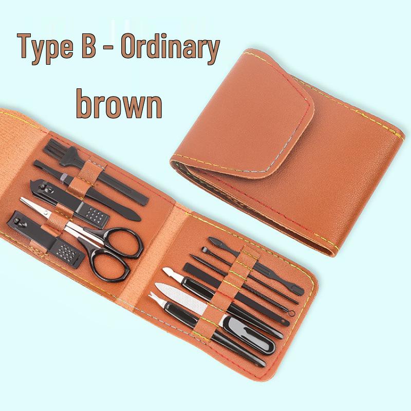 

В наличии набор из 12 предметов для маникюра и педикюра, щипчики для ногтей, со складной сумкой Regular