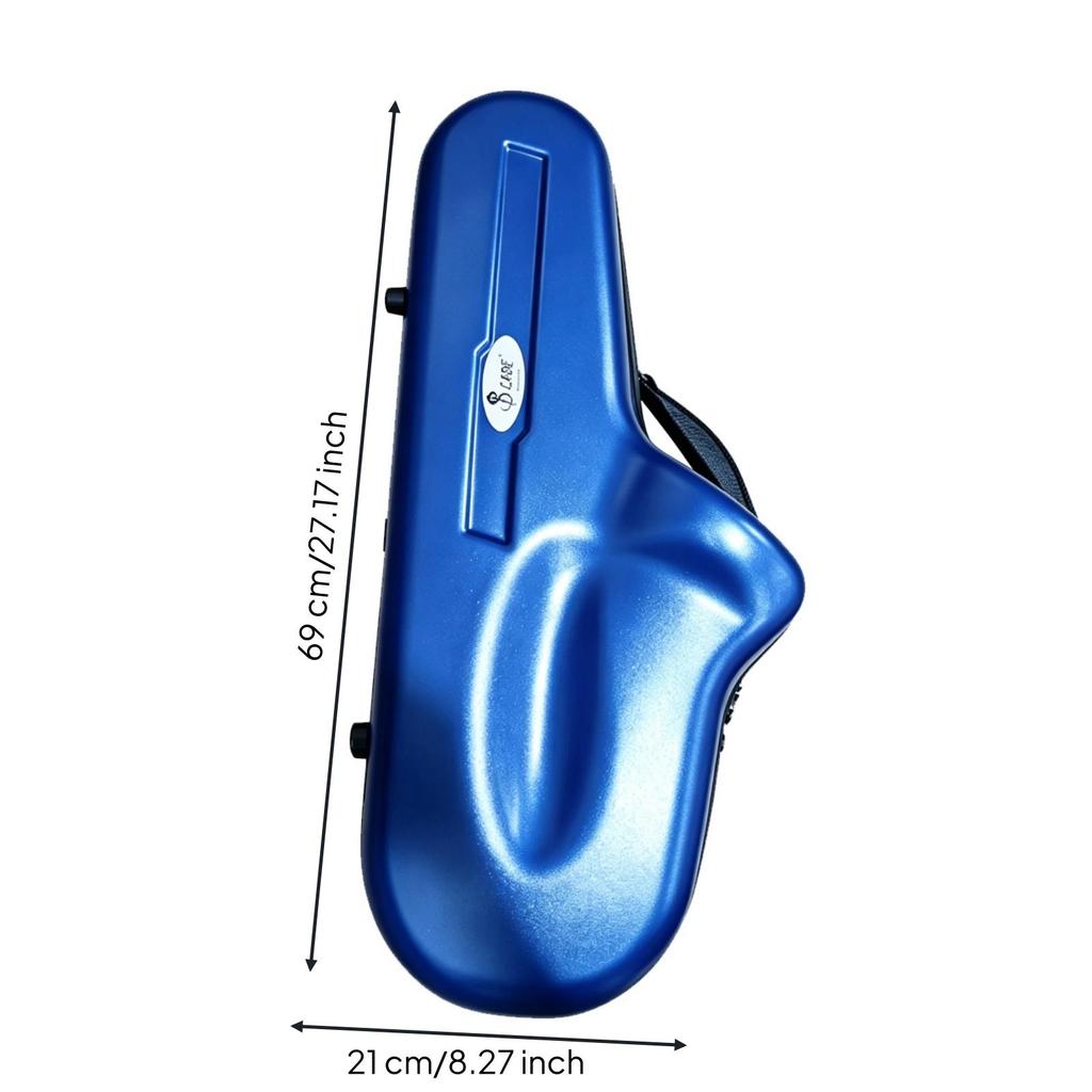 Alto Saxophone Case with Backpack Straps Fiberglass for Rehearsals, Saxophonists