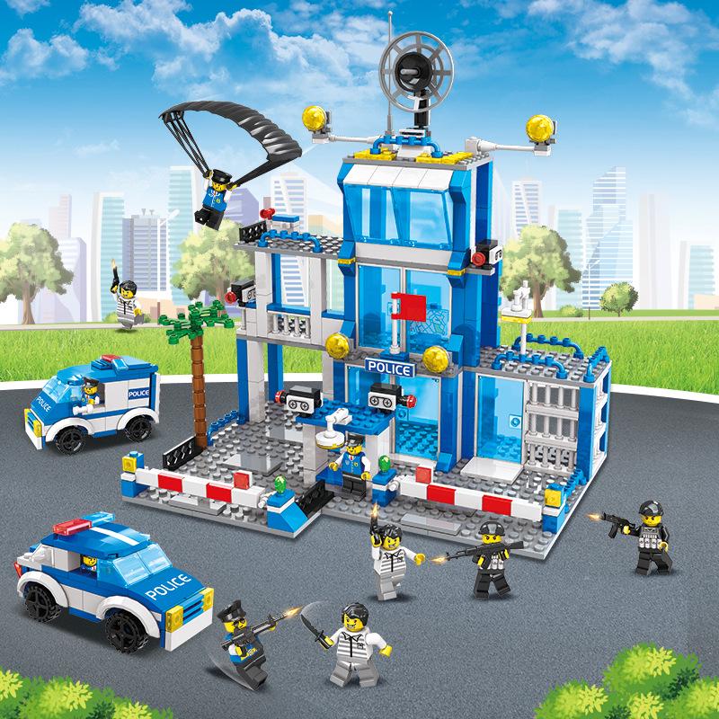 Compatible Military SWAT Armored Car Building Blocks - Educational Assembly Toy for Boys