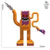 Tungtungtungsahur Mutated Wooden Stick Human Crocodile Building Block Model Toy Brainrot Figurine Figurine