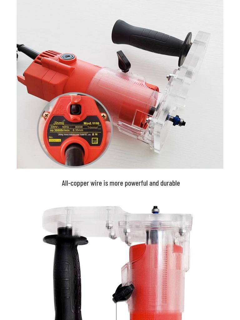 Portable Electric Curve Trimmer for Irregular Edge Chamfering and PVC Edge Banding In Woodworking