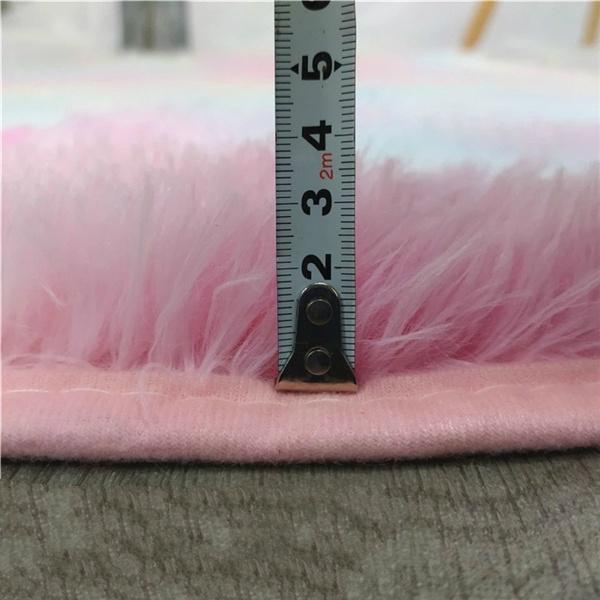 Nový Rainbow Koberec Oversied Nadýchané plyšové koberce Velké protiskluzové podlahové rohože Tie-Dye Umělecký koberec Shaggy Dětský pokoj Koberec do obývacího pokoje