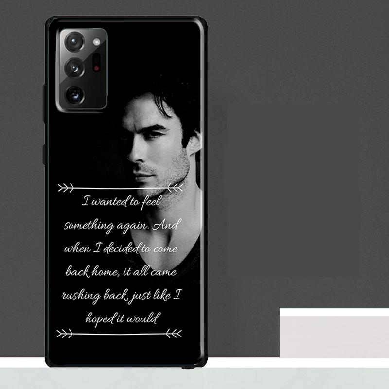 Damon Salvatore Vampire Diaries Case For Samsung Galaxy S25 Ultra S21 S22 S23 S24 Ultra S9 S10 S20 Plus S25 FE Phone Cover