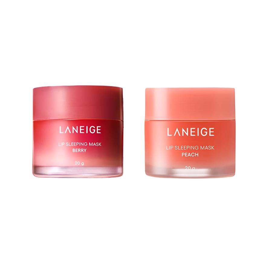 Laneige Lip Sleeping Mask Set Berry 20g+Peach 20g