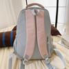 Color Block Junior High School Student Schoolbag Women's Large Capacity Travel Backpack Student Backpack