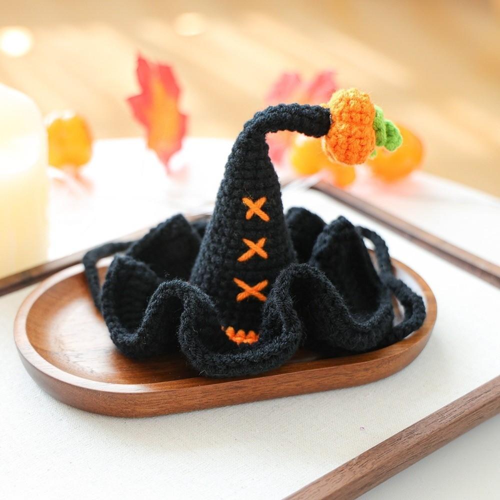 Woven Design Dog Wizard Hat Washable Halloween Pet Hat Funny Cat Headgear Halloween Party