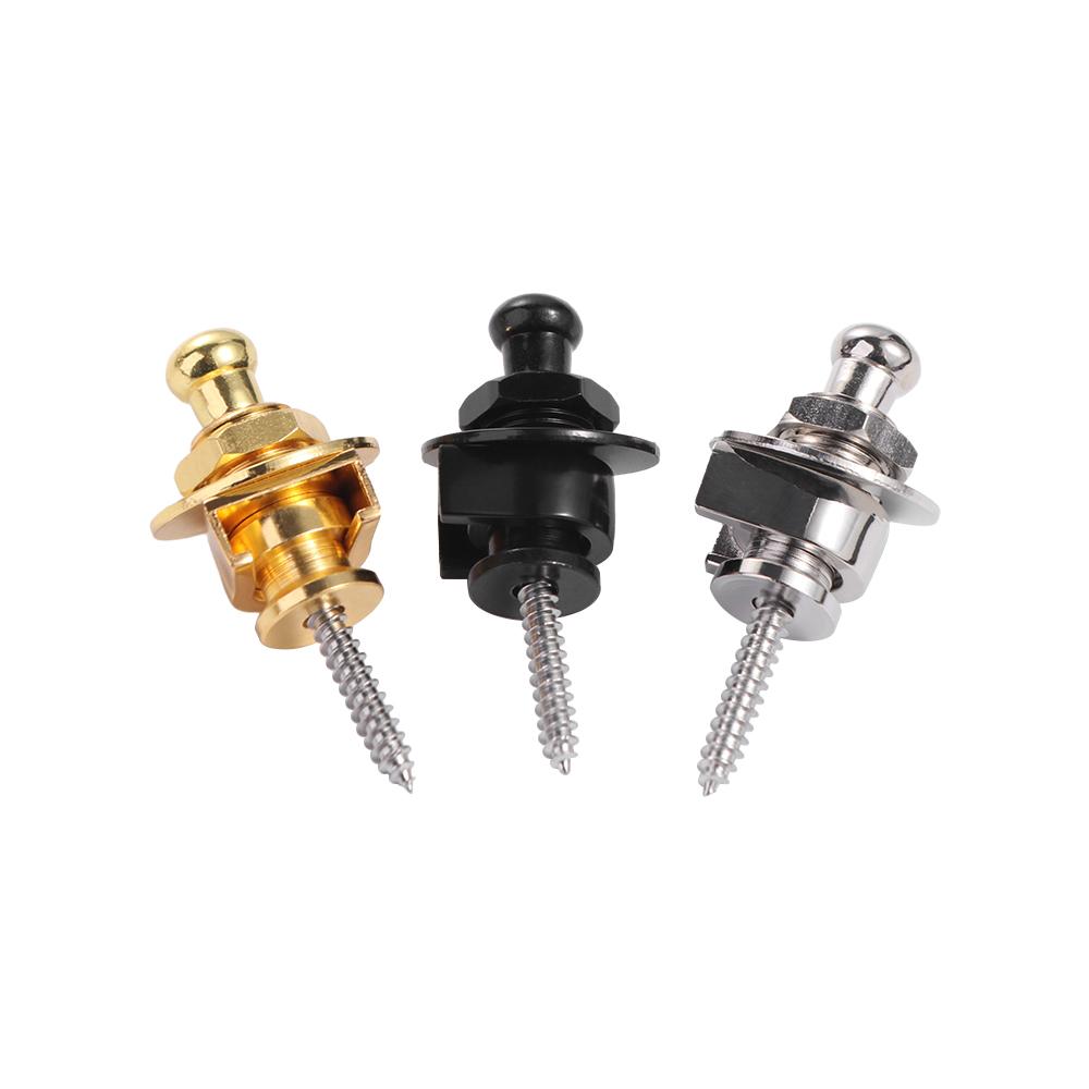 Zinc Zinc Alloy Skidproof Round Head Straplocks Guitar Tail Nail Guitar Strap Button  Strap Retainer System