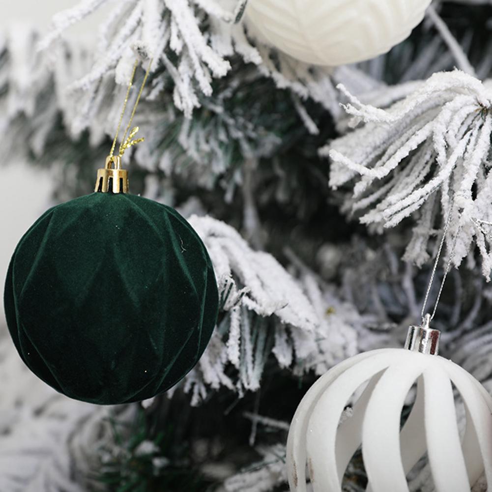 For Wedding Ceremonies Wine Red Green Ornaments Festive Tree Decor Holiday Decoration Ornaments Reusable Holiday Balls