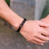 New Rope Bracelet Men Adjustable Double Layer Handmade Sliding Buckle Macrame Braslet Surfing Jewelry Pulseira Corda Masculina