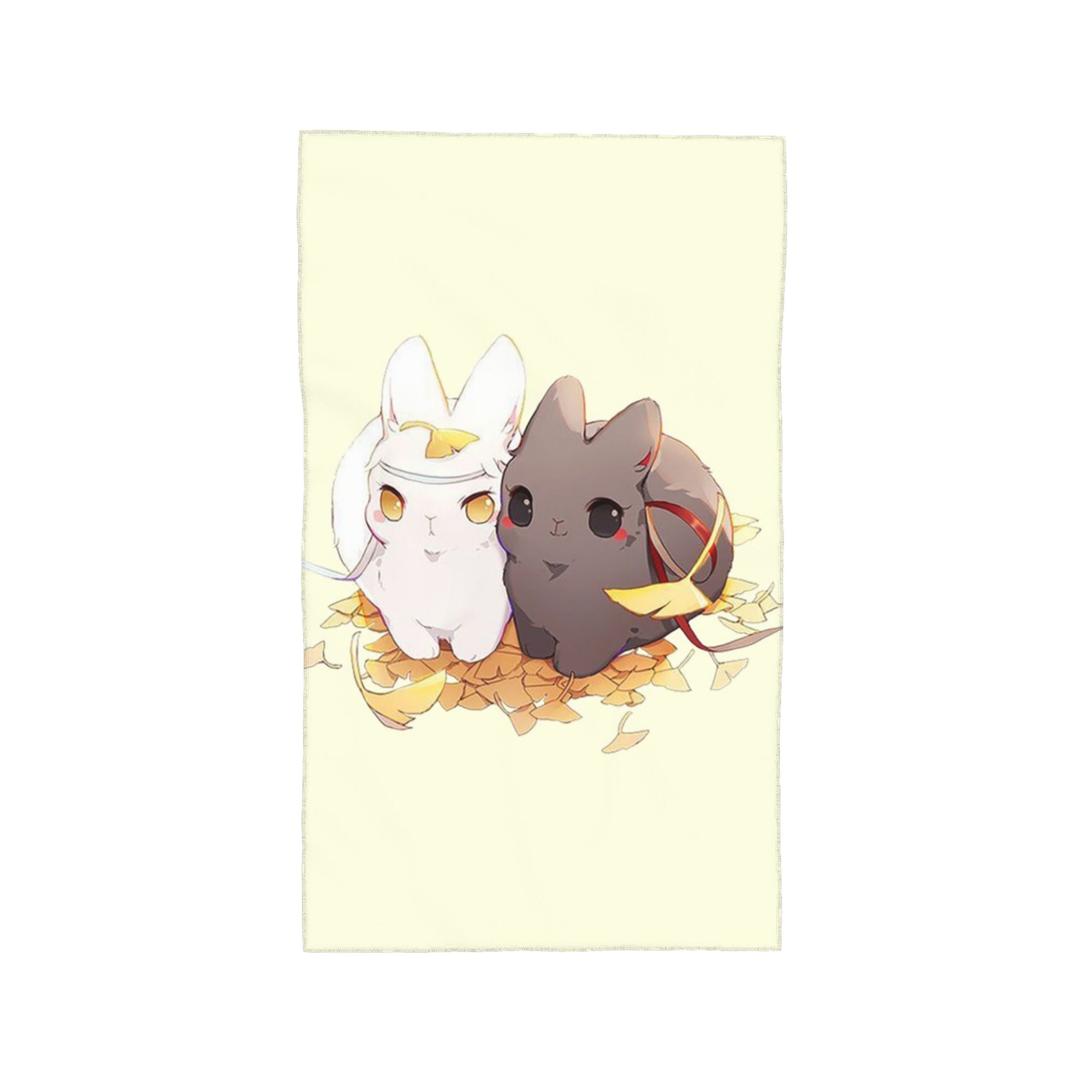 Untamed Mdgz Wangxian Bunnies Mo Dao Zu Shi Soft Face Towel Quick Dry Pool Bath Cotton Towels Breathable W30*H60(CM)