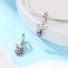 Original Copper Charms Luxury Classic Angel Pendant Purple Wings Beads Fit Bracelet Diy Women Making Delicate Gift