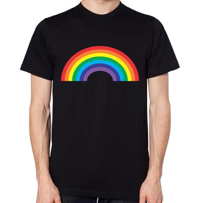 Regenbogen T-Shirt Herren Damen Unisex Oberteil