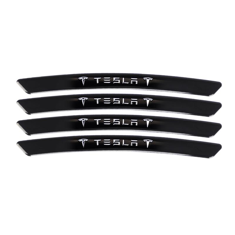 AAAIF1 4pcs Aluminium Alloy Car Wheel Hub Stickers  for Tesla Model 3 Highland 2023 Model S Model X Model Y