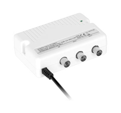 20dB Cabletech Antenna Signal Amplifier Splitter for 2 TVs