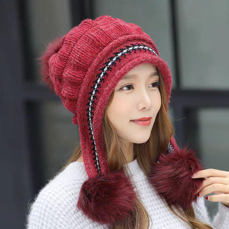 Adult-Kid Winter Knitted Hat with Cute Design and Ear Protection