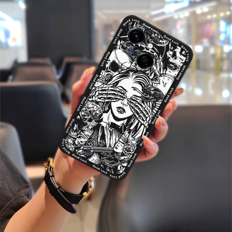 Protective Dirt-resistant Phone Case For Tecno POP9 4G/Spark GO 1/GO1S/KL4 Shockproof Fashion Design Cartoon TPU Cute