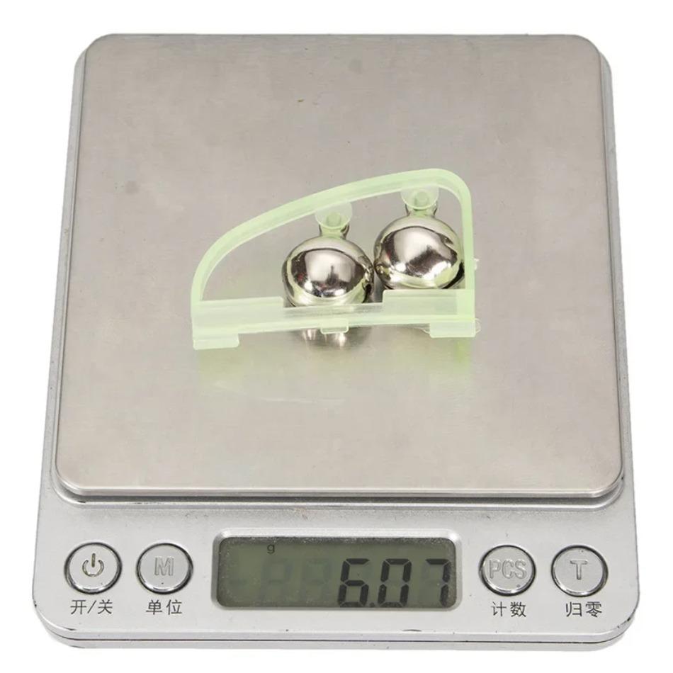 5 Pcs/Lot Luminous Light Twin Bells Clip On Night Fishing Tools Rod Bite Alarm Portable Fast Fishing Tackle Accessories New