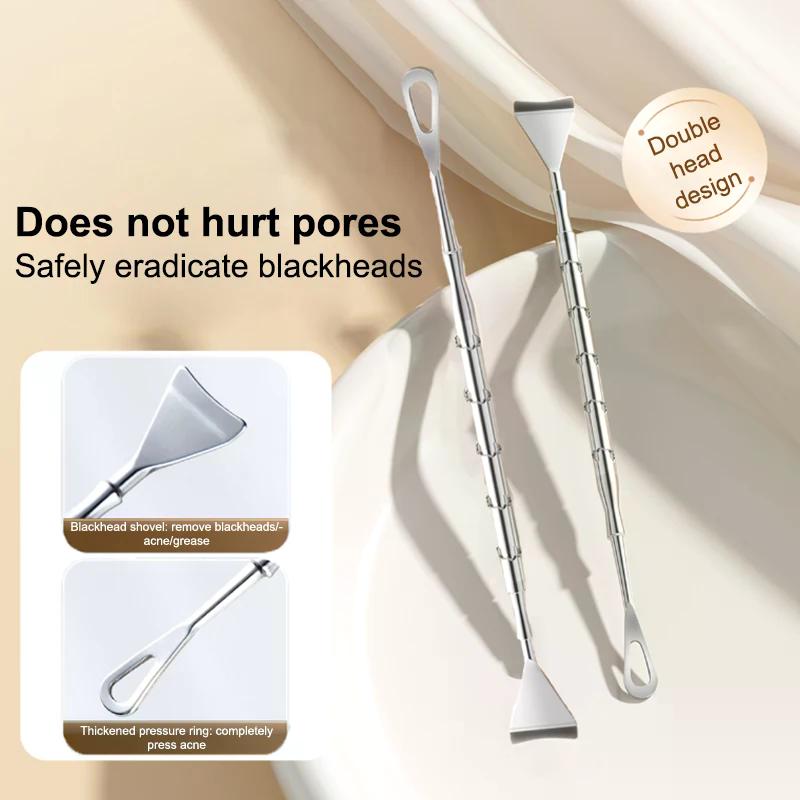 Blackhead Acne Remover Pimple Popper Tool Acne Needle Removing Hair Follicle Cleaning Whitehead Nose Face Blemish Extractor