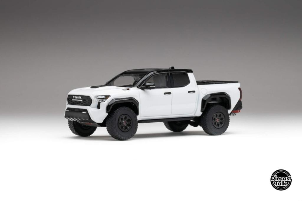 Freestyle GCD Toyota Tacoma TRD PRO ICE CAP WHITE DiecastTalk Special Order Finished Model 1/64 DTG0039-WH