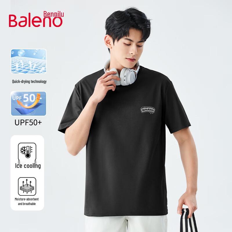 

Baleno Men s Ice Silk Quick-Dry Short Sleeve T-Shirt M