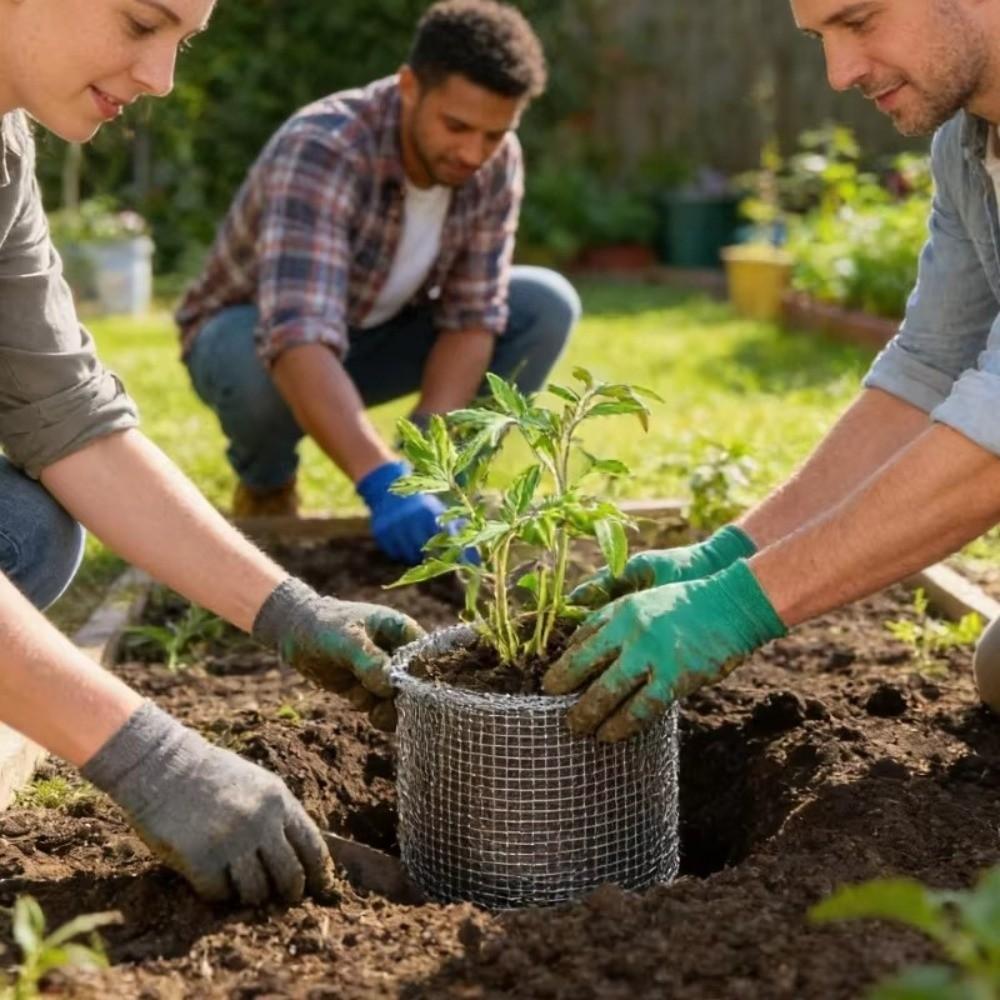 Rat Prevention Plant Root Protection Cover Dense Mesh Bird Barrier Net  Flower Bulbs Protection