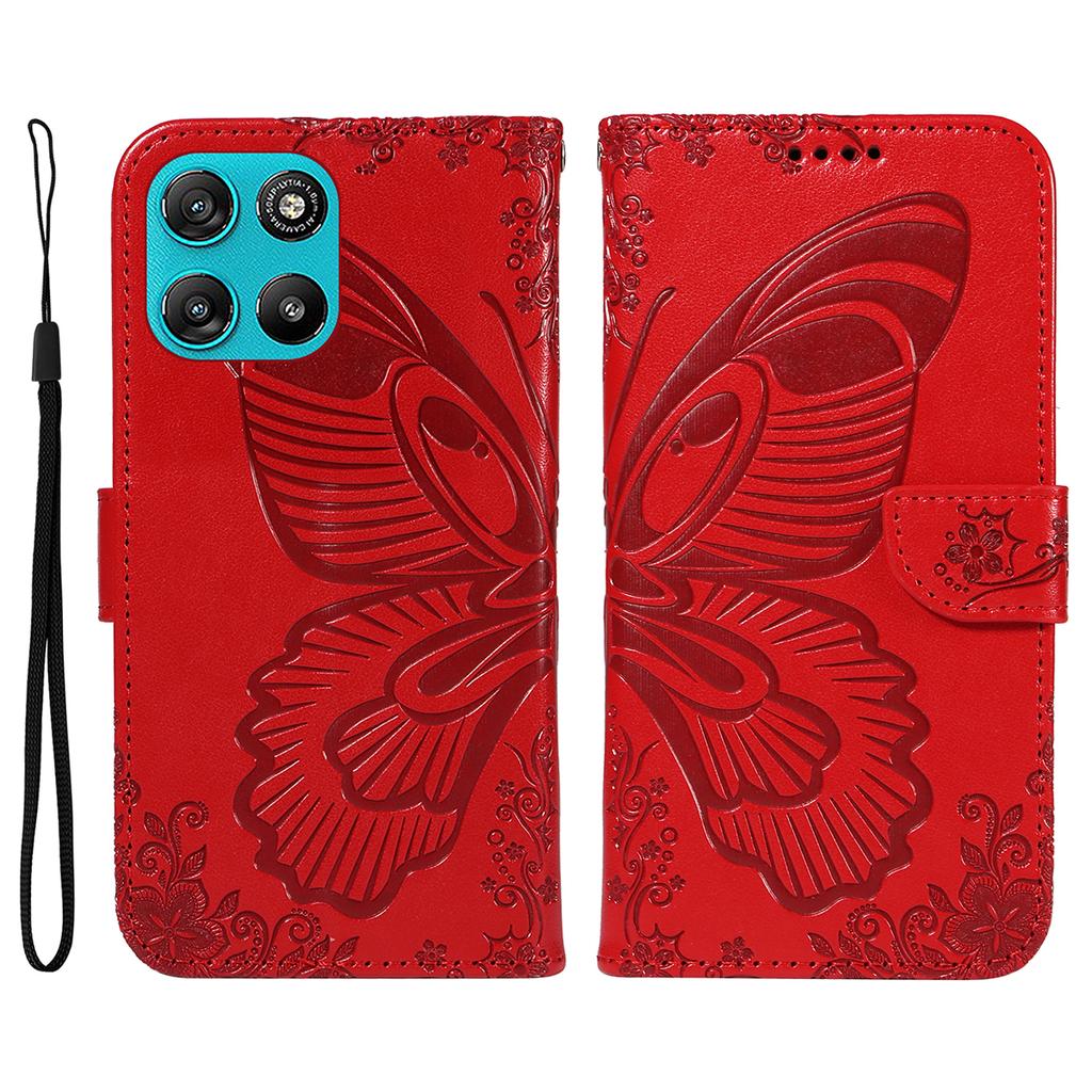 For Motorola Moto G100 5G (2025)/Motorola Moto G57 Power 5G/Motorola Moto G67 Power 5G Case Butterfly Pattern PU Leather Folio Flip Phone Cover
