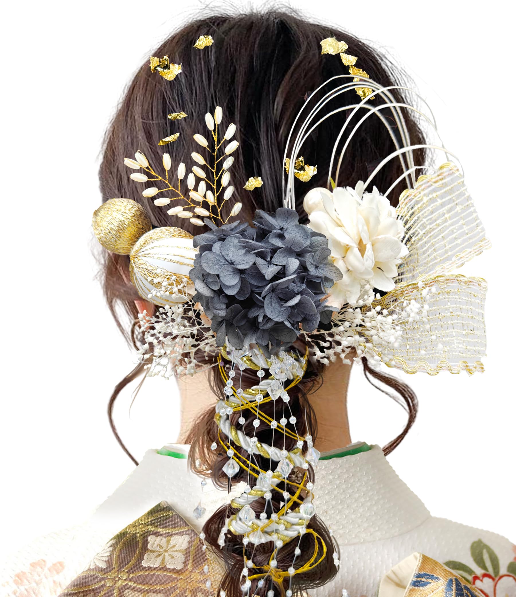 

[JZOON] Hair Ornament, 9 Colors Available, for Coming-of-Age Ceremony, Graduation Ceremony, Traditional Japanese Attire, Wedding, Furisode, Preserved