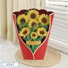 Moin Moin Message Greeting Card with Flower Envelope and Mini Card Paper Bouquet of Sunflowers and Yellow 3D Realistic Big and Makes a Great