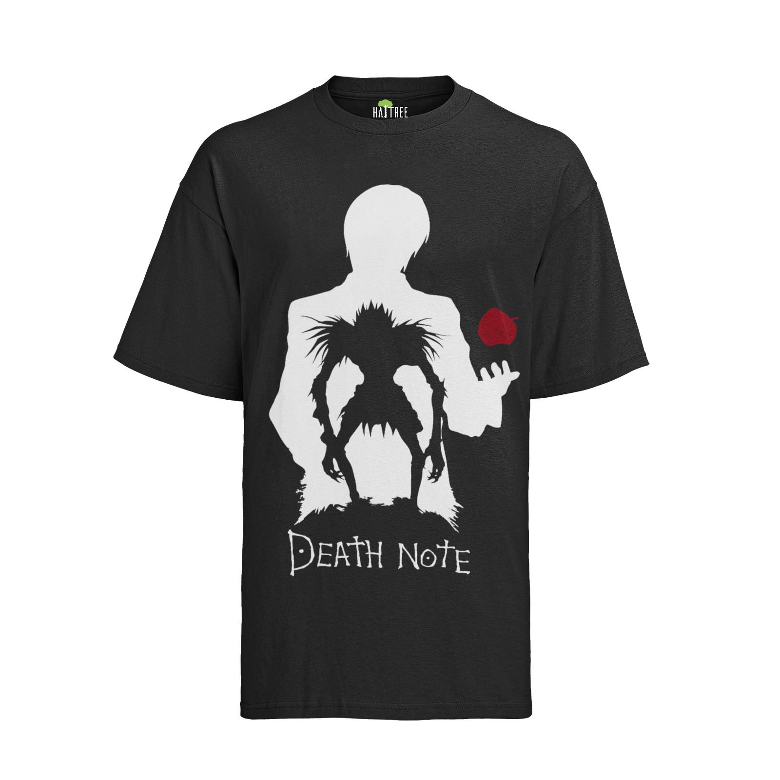 

Death Note Silhouette Anime Manga Shinigami Book Apple Otaku Organic Men s T-Shirt Mens Womens Tees Top 3XL