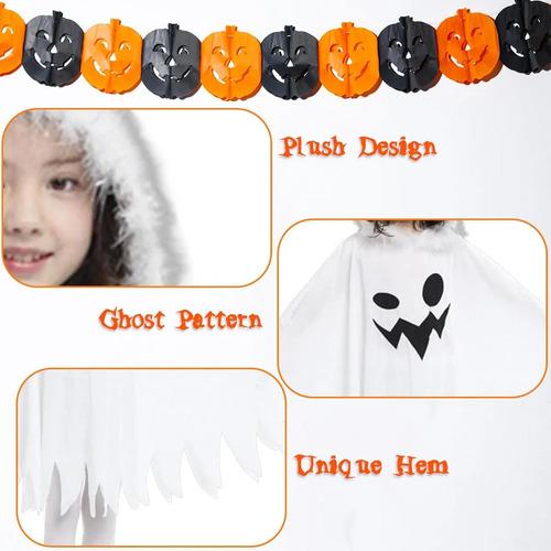 Ghost Costume For Boys And Girls With Hood And Halloween P