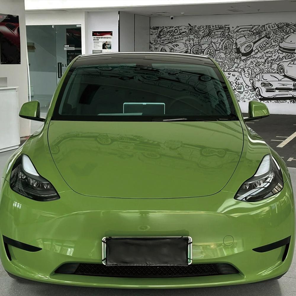 Lesklá PET Vason Vínově zelená fólie na polep auta Vinylová fólie Vodotěsný vinyl Samolepky pro tuning auta Dekorační fólie pro autodoplňky