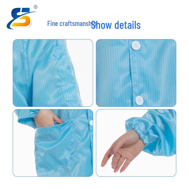 Antistatic Lab Coat Dustproof Cleanroom Suit