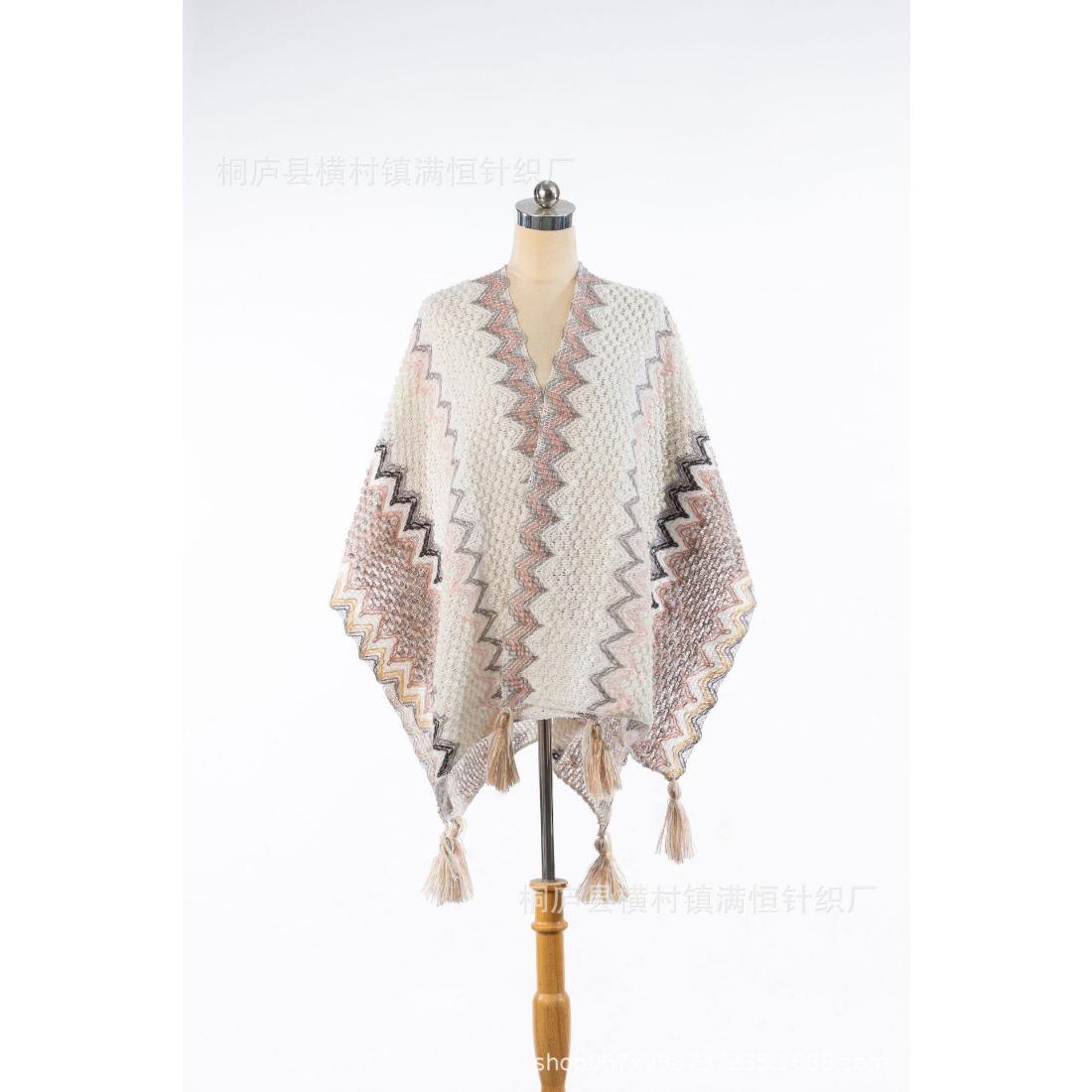 

Шаль Этнический стиль Вязаный кардиган Тибетский дорожный плащ Накидка Верхняя куртка One Size