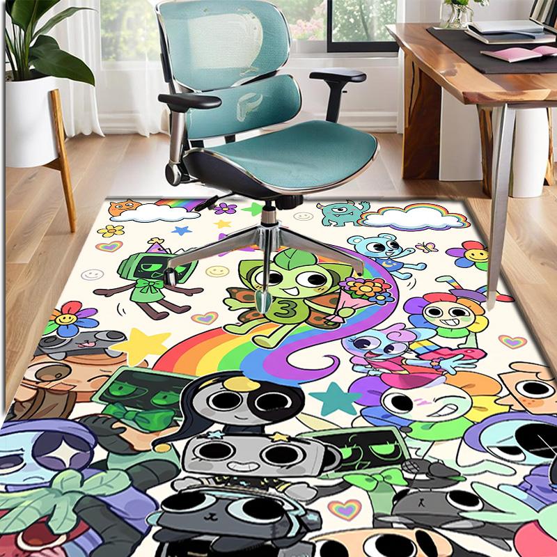 Dandy's World Pattern Rug, Indoor/Outdoor Mat, for Picnic, Gameroom, Bedroom, Office, Living Room, Home Decor Carpet, Birthday Gift