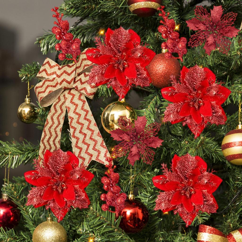 Christmas Flowers Artificial Festive Decoration Christmas Decoration Branches For Interior Designers Apartment Wreaths Garlands