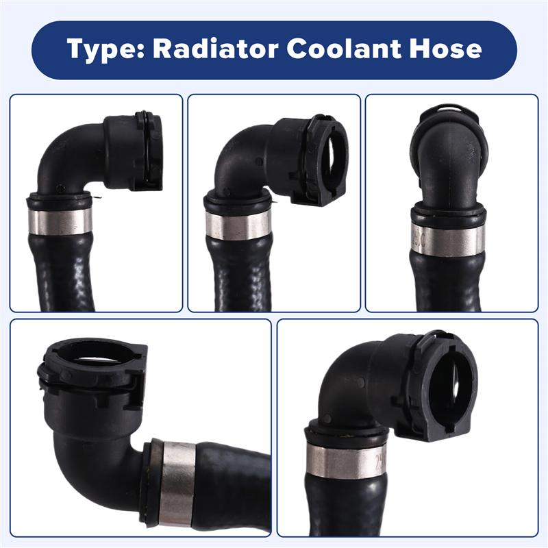 ABLZ-For BMW X5 X6 E70 E71 2007-  Compatible Car Coolant Hose Part Number 17127576376