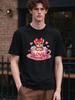 Unisex T Shirt Cute Cat in Pink Love Cup Fashion Casual Comfortable Soft Top