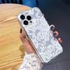 New Black White Lace Phone Case for Xiaomi 15T Pro 14T 13T 12T 14 11 Lite 5G Poco X7 Pro X6 X5 F7 F6 pro Shockproof Soft Cover
