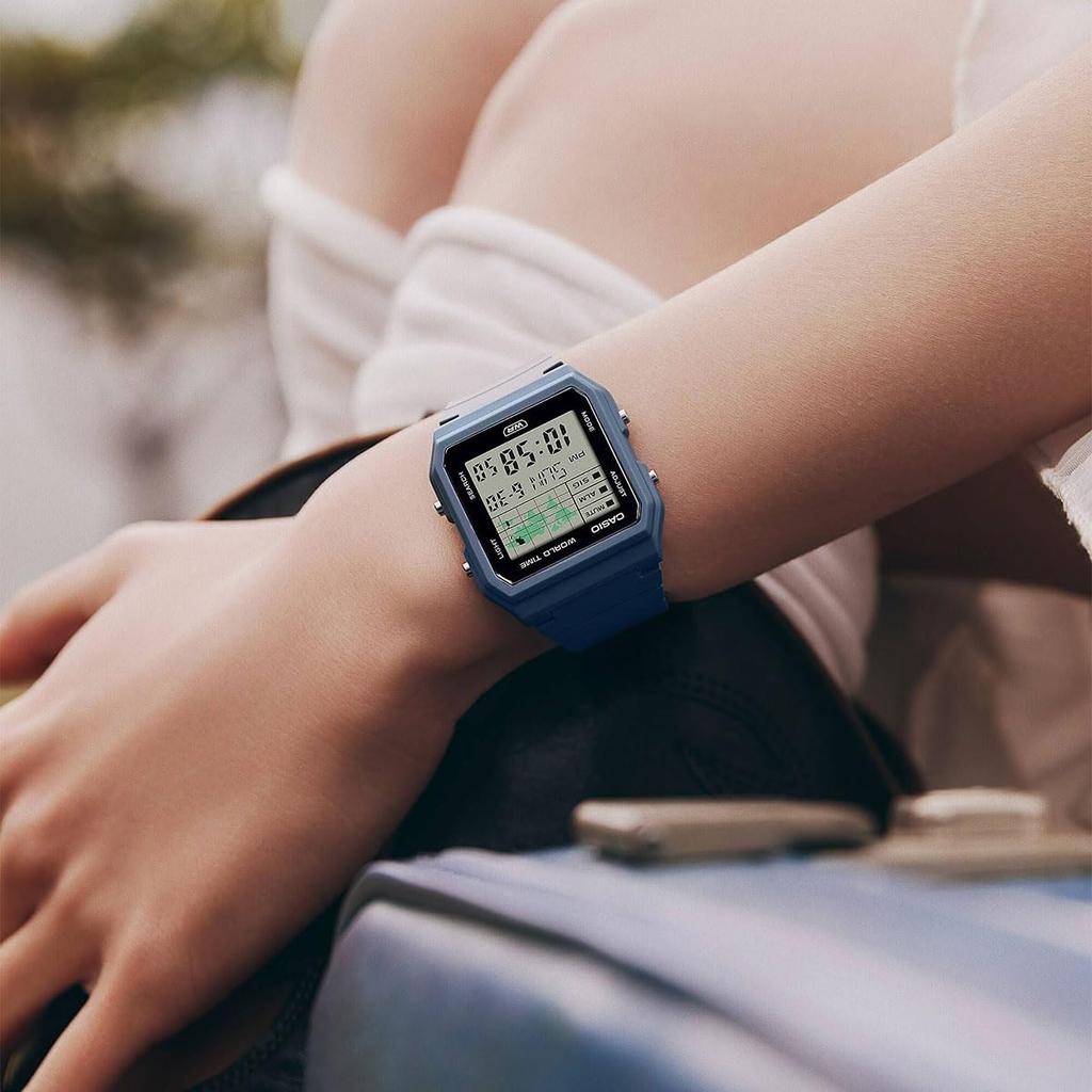 CASIO World Time Digital Unisex Watch Biomass Plastic Band Blue Gray Overseas Model [Casio] LF-30W-2A [Used]