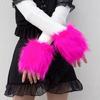 Faux Furs Wrist Cuffs Oversleeve Wrist for Wool Coat Jackets Arm Warmer Sleeve