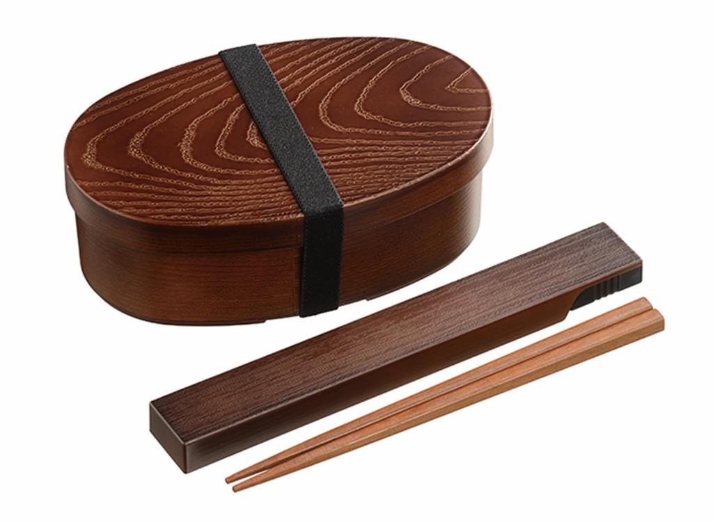 Kakusei Bento Magewappa Dishwasher and Microwave Includes Chopstick and Rubber Made in Box, Style, Oval, 500ml, Safe, Chopsticks, Case, Band, Japan,