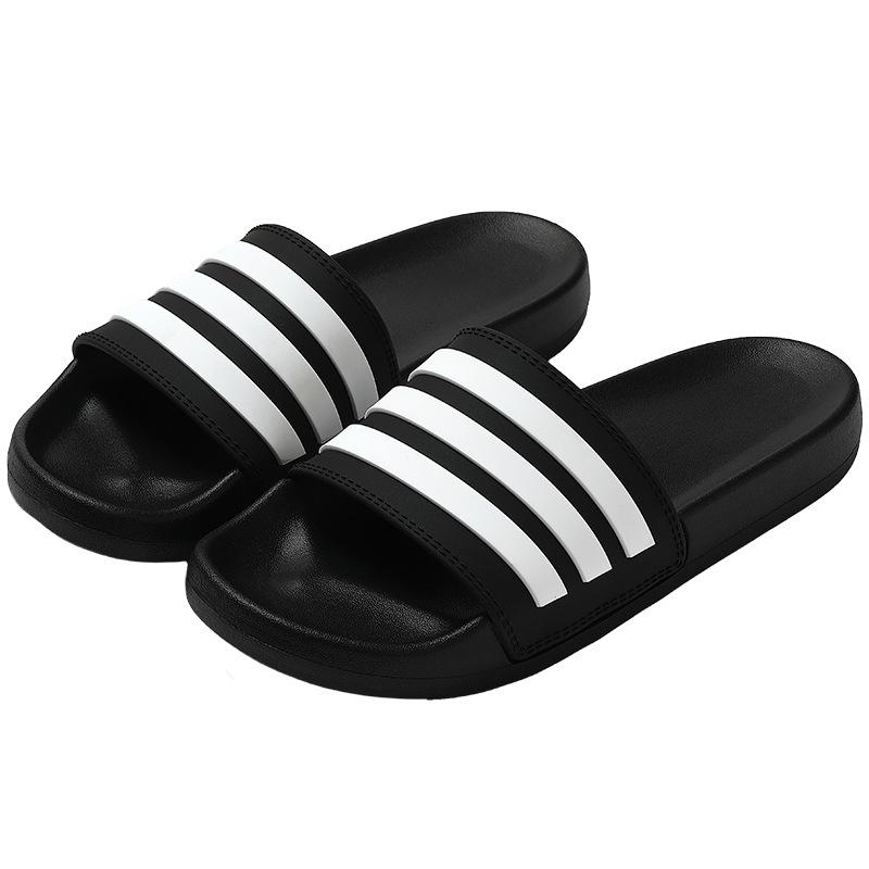 Men's and Women's Summer Striped EVA Slippers - Soft, Non-Slip, Indoor Bathroom Shoes