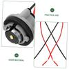 ABOOFAN Tail Lamp Socket Universal Bulb Socket Single Filament 1