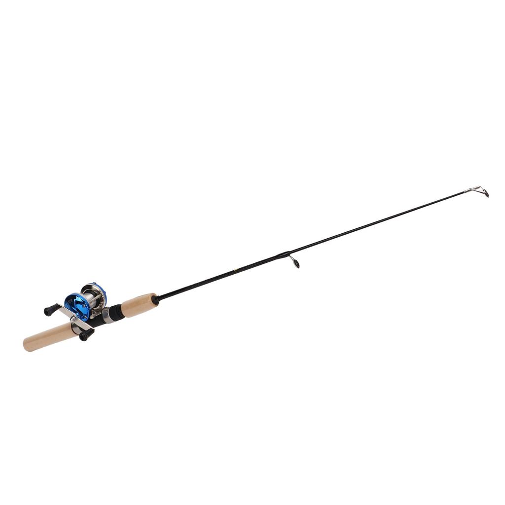 Ice Fishing Rod Kits Complete 27.6inch Rod Portable Ice Fishing Accessories with Case Jigs Float Hook Weight Reel