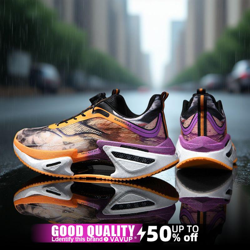 Men Running Shoes Carbon Board Speciality Marathon Sports Breathable Lightweight Women's Comfortable Athletic Nonskid Sneakers