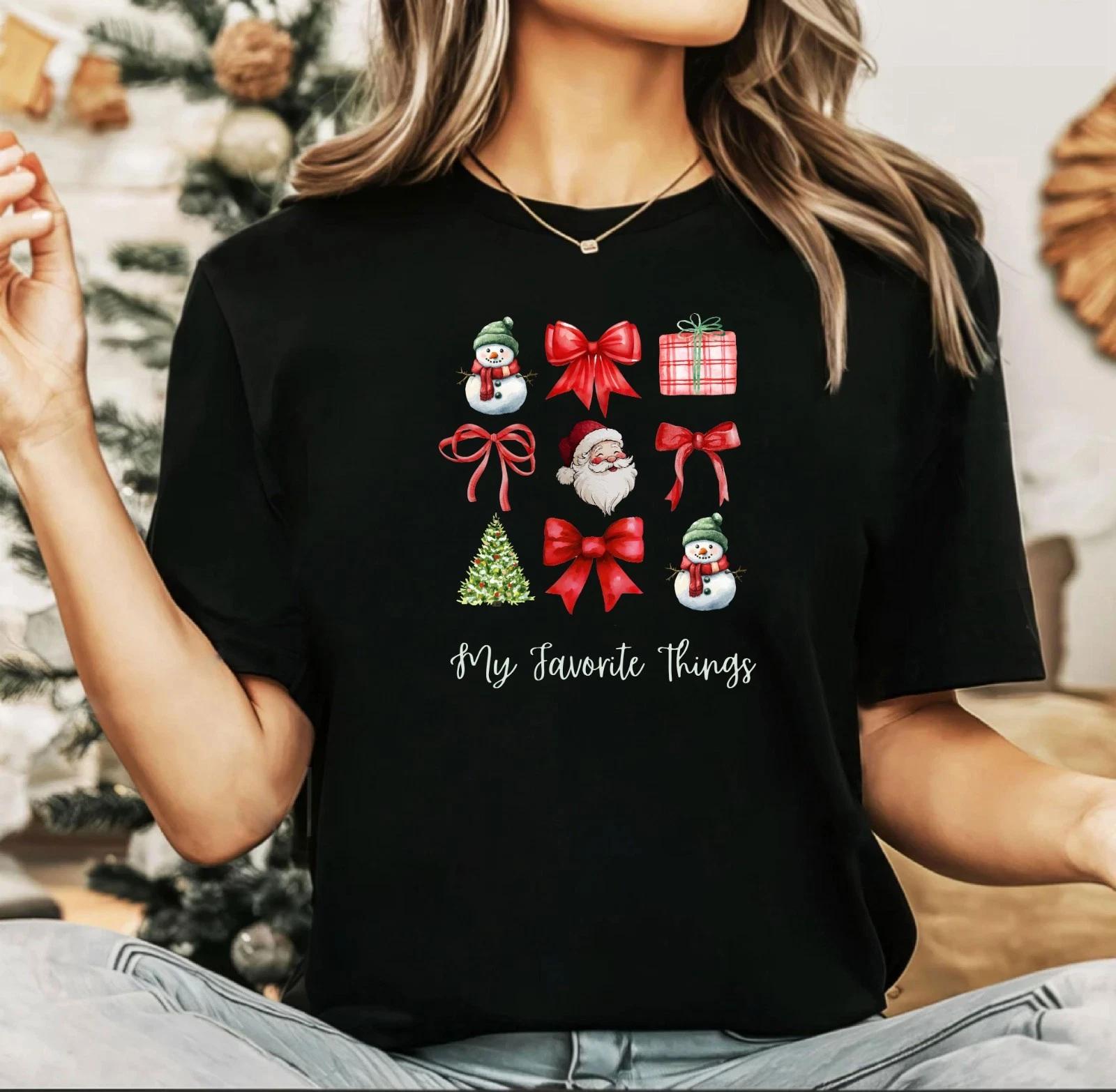 2025 Christmas unisex ,Night before Christmas Family, Favourite things (CH) 4XL